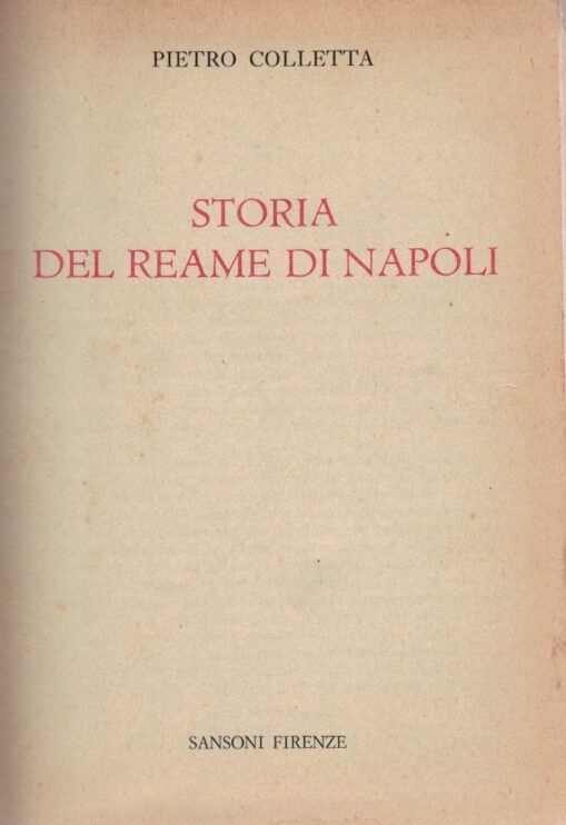 Storia del Reame di Napoli